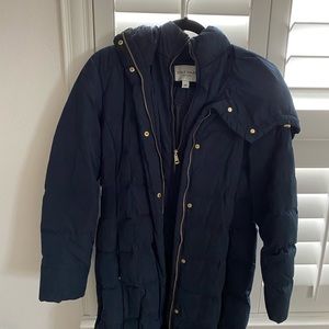 Cole Han winter coat. Long length. Zips up.